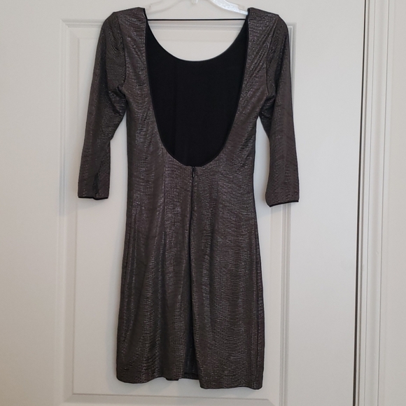 Karen Zambos Gray Bodycon Dress - Picture 2 of 6